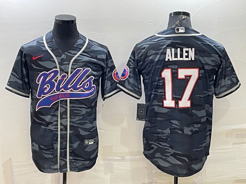 Men Buffalo Bills #17 Allen Camo 2022 Nike Co branded NFL Jerseys